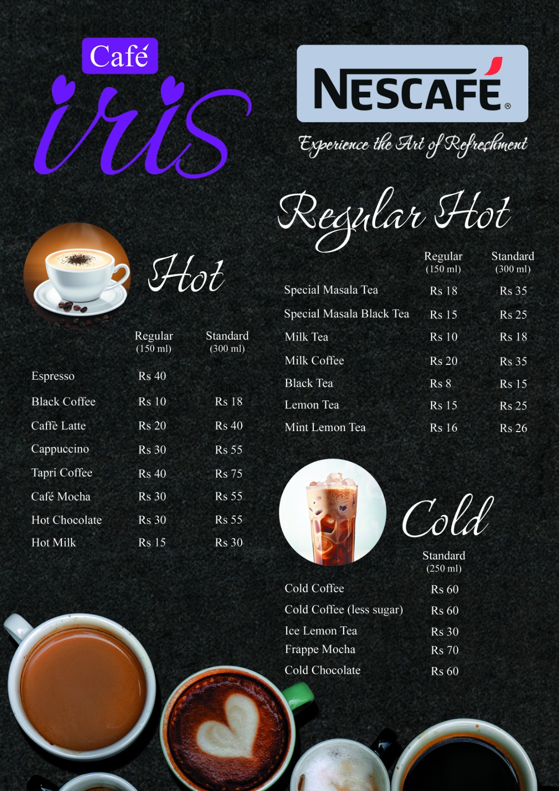 Café Iris Menu Page 2